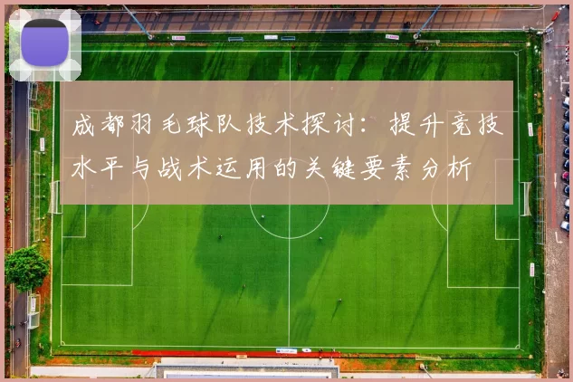 成都羽毛球队技术探讨：提升竞技水平与战术运用的关键要素分析
